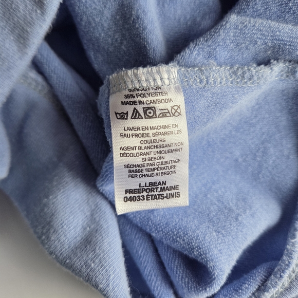 L.L. Bean Baby Blue Crewneck Sweater 19in P2P - Picture 4 of 8